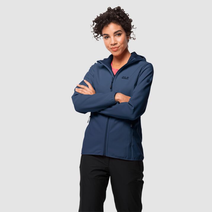 Jack Wolfskin Womens Northern Point Windproof Jacket Navy 241735QVC